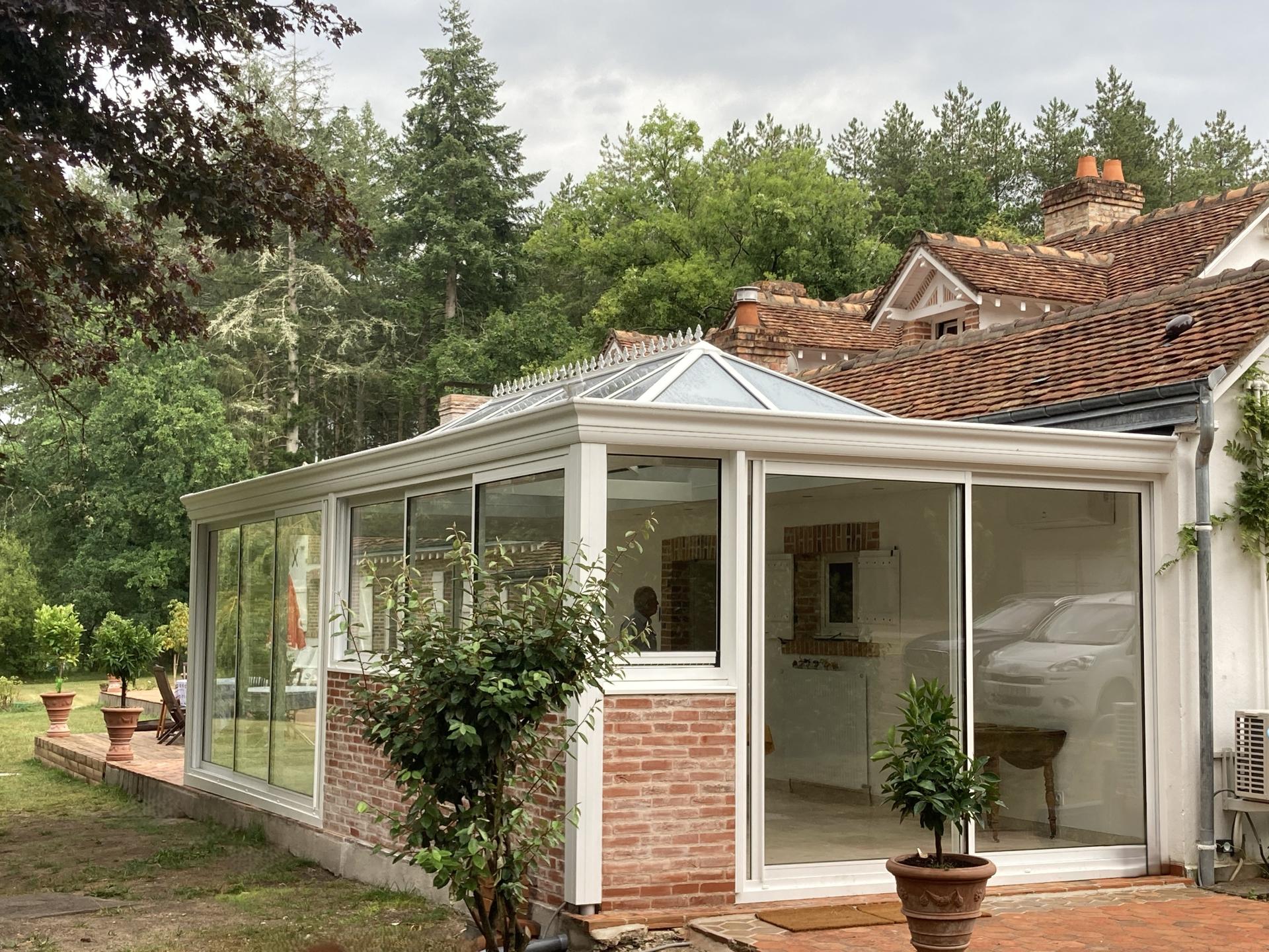 véranda avec dôme victorien